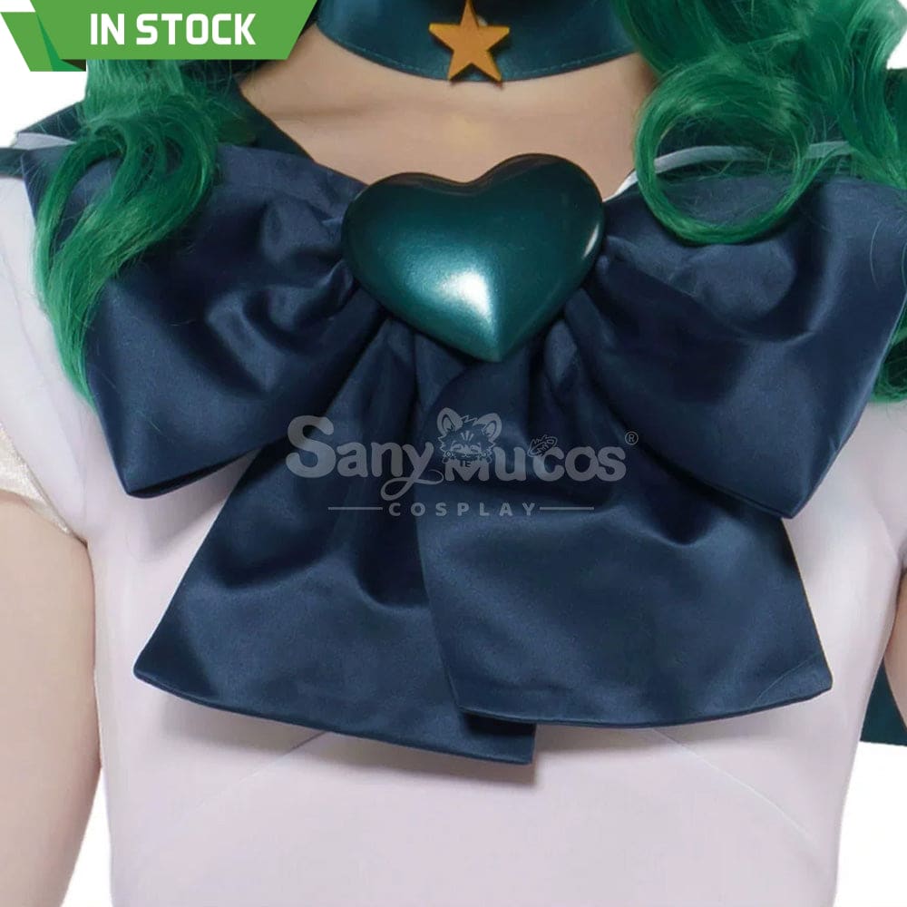 【In Stock】Anime Sailor Moon Supers Cosplay Neptune Michiru Kaiou Battle Suit Costume Premium