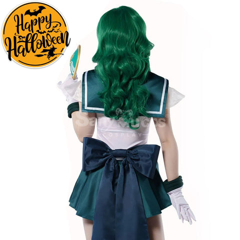 【In Stock】Anime Sailor Moon Supers Cosplay Neptune Michiru Kaiou Battle Suit Costume Premium