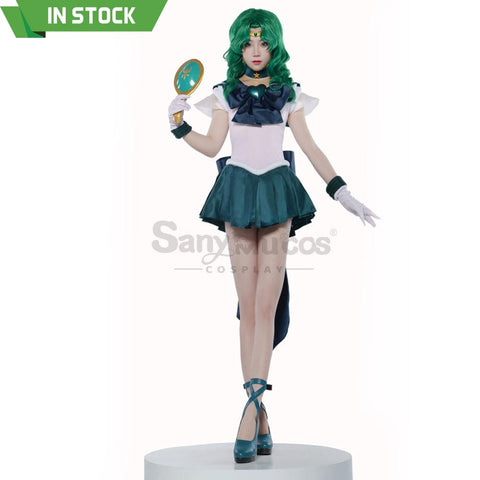 【In Stock】Anime Sailor Moon Supers Cosplay Neptune Michiru Kaiou Battle Suit Costume Premium