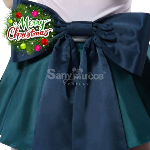 【In Stock】Anime Sailor Moon Supers Cosplay Neptune Michiru Kaiou Battle Suit Costume Premium