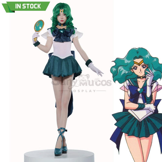 【In Stock】Anime Sailor Moon Supers Cosplay Neptune Michiru Kaiou Battle Suit Costume Premium 1000