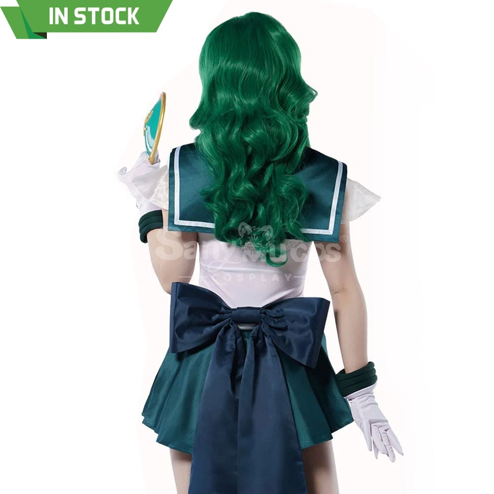 【In Stock】Anime Sailor Moon Supers Cosplay Neptune Michiru Kaiou Battle Suit Costume Premium