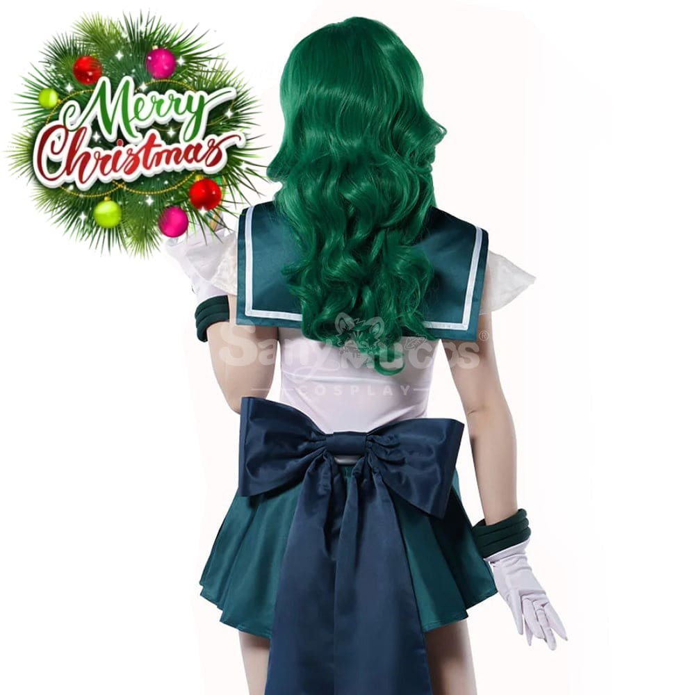 【In Stock】Anime Sailor Moon Supers Cosplay Neptune Michiru Kaiou Battle Suit Costume Premium