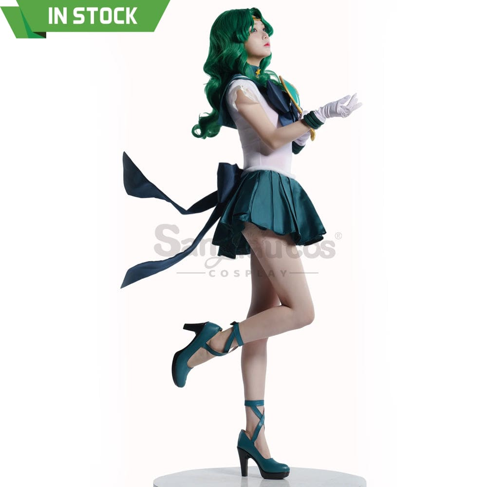 【In Stock】Anime Sailor Moon Supers Cosplay Neptune Michiru Kaiou Battle Suit Costume Premium