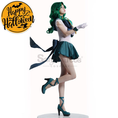 【In Stock】Anime Sailor Moon Supers Cosplay Neptune Michiru Kaiou Battle Suit Costume Premium