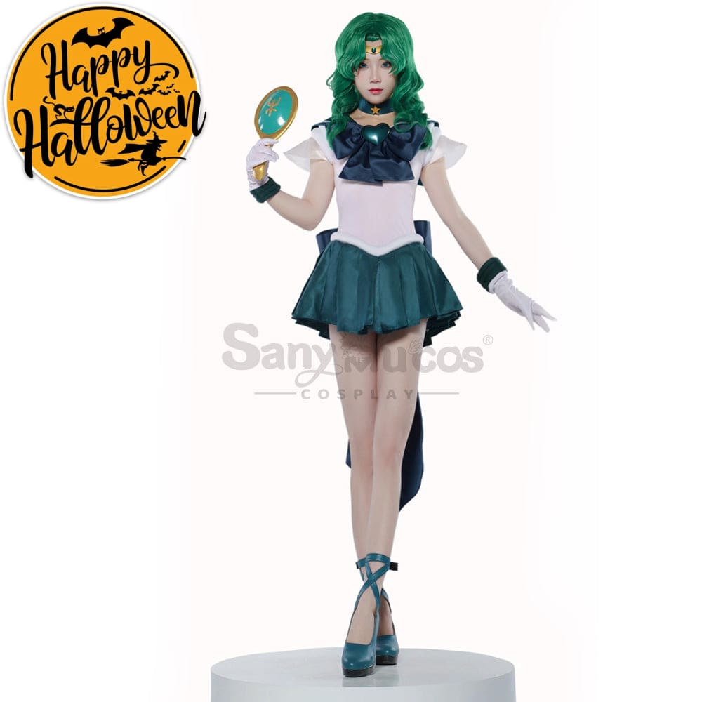 【In Stock】Anime Sailor Moon Supers Cosplay Neptune Michiru Kaiou Battle Suit Costume Premium