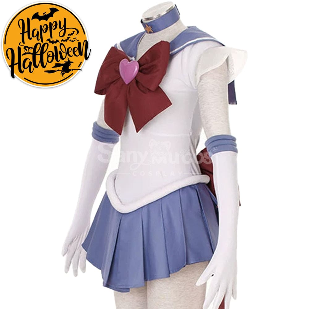 【In Stock】Anime Sailor Moon Supers Cosplay Saturn Hotaru Tomoe Battle Suit Costume Costumes