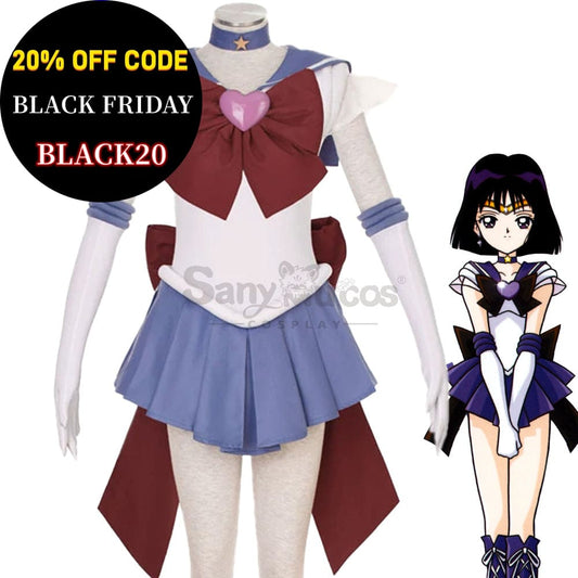 【In Stock】Anime Sailor Moon Supers Cosplay Saturn Hotaru Tomoe Battle Suit Costume Costumes 1000