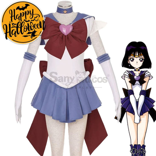 【In Stock】Anime Sailor Moon Supers Cosplay Saturn Hotaru Tomoe Battle Suit Costume Costumes 1000