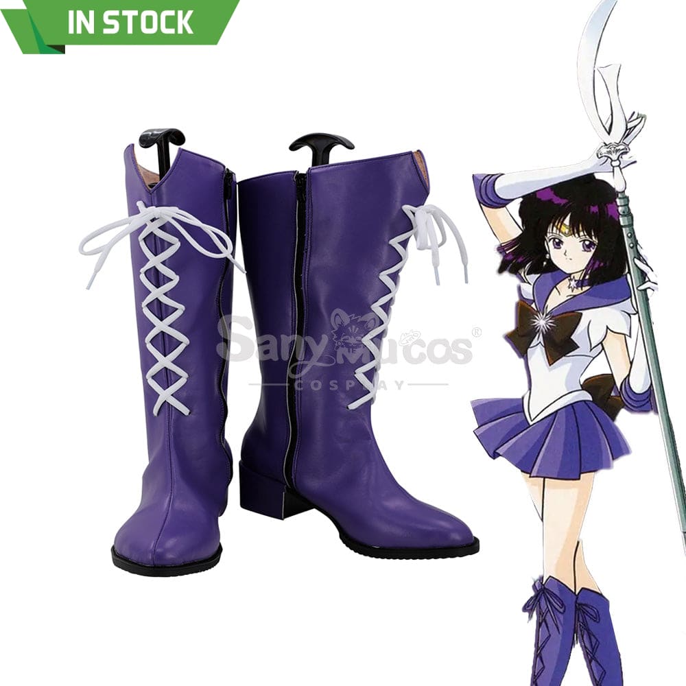 【In Stock】Anime Sailor Moon Supers Cosplay Saturn Hotaru Tomoe Shoes Boots