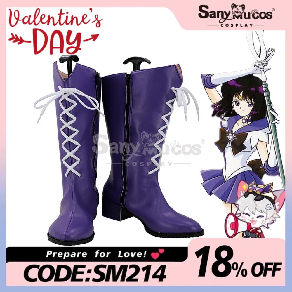 【In Stock】Anime Sailor Moon Supers Cosplay Saturn Hotaru Tomoe Shoes Boots