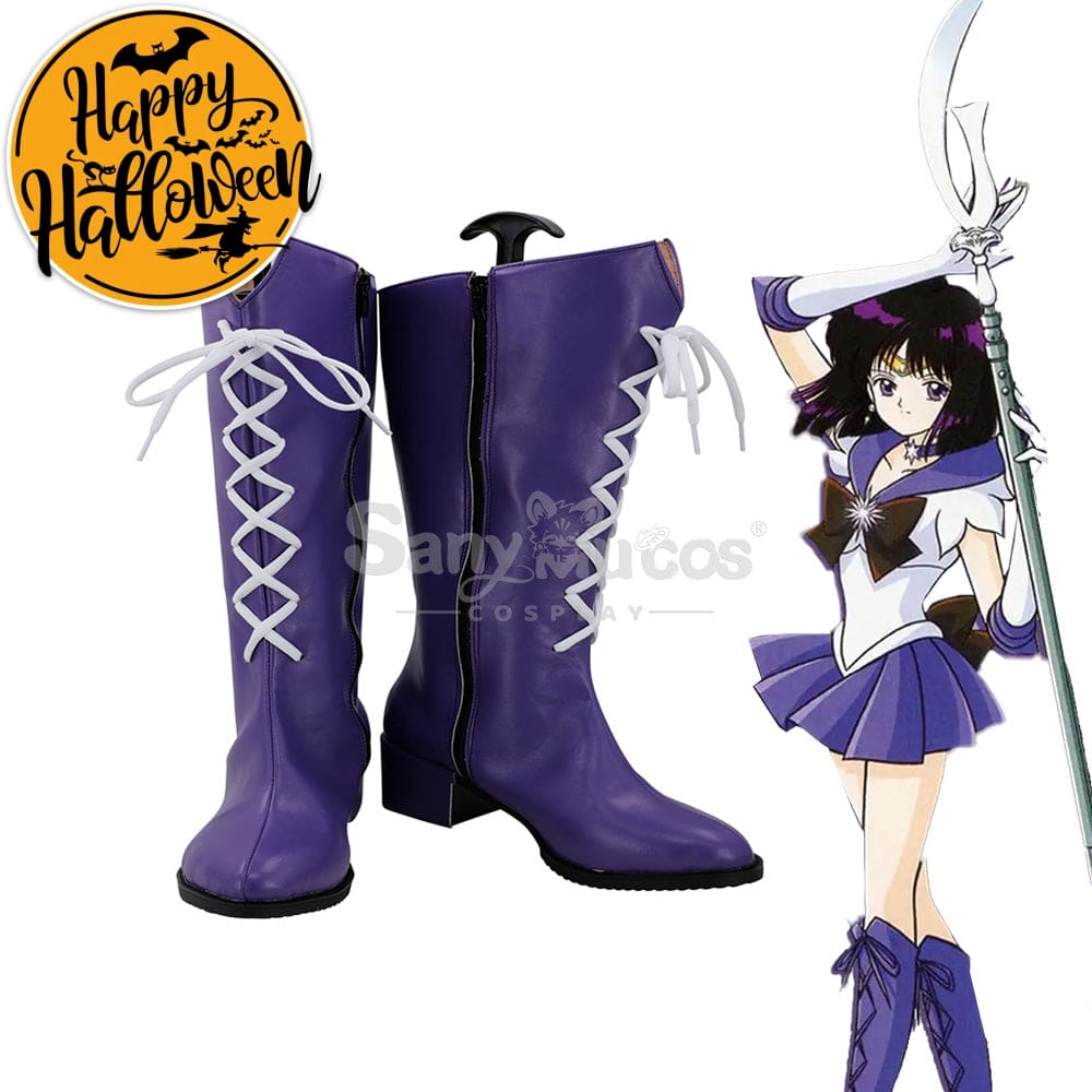 【In Stock】Anime Sailor Moon Supers Cosplay Saturn Hotaru Tomoe Shoes Boots