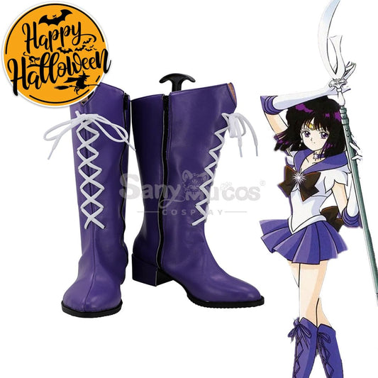 【In Stock】Anime Sailor Moon Supers Cosplay Saturn Hotaru Tomoe Shoes Boots 1000
