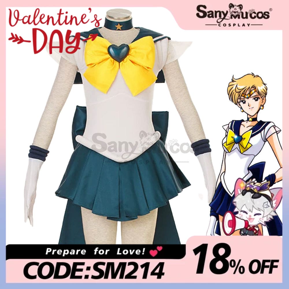 【In Stock】Anime Sailor Moon Supers Cosplay Uranus Haruka Tenou Battle Suit Costume Costumes