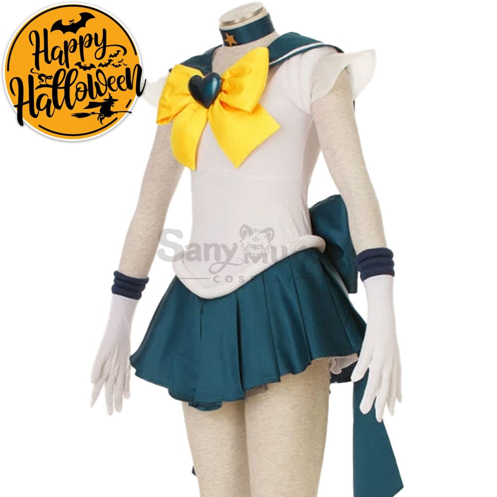 【In Stock】Anime Sailor Moon Supers Cosplay Uranus Haruka Tenou Battle Suit Costume Costumes