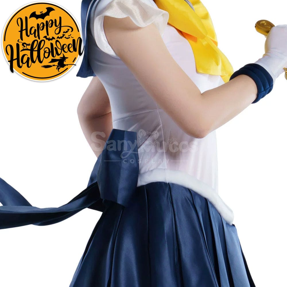 【In Stock】Anime Sailor Moon Supers Cosplay Uranus Haruka Tenou Battle Suit Costume Premium