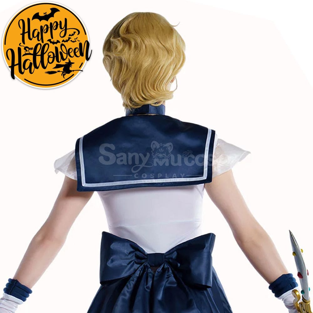 【In Stock】Anime Sailor Moon Supers Cosplay Uranus Haruka Tenou Battle Suit Costume Premium