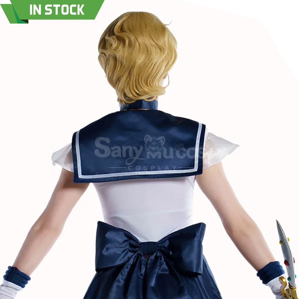 【In Stock】Anime Sailor Moon Supers Cosplay Uranus Haruka Tenou Battle Suit Costume Premium