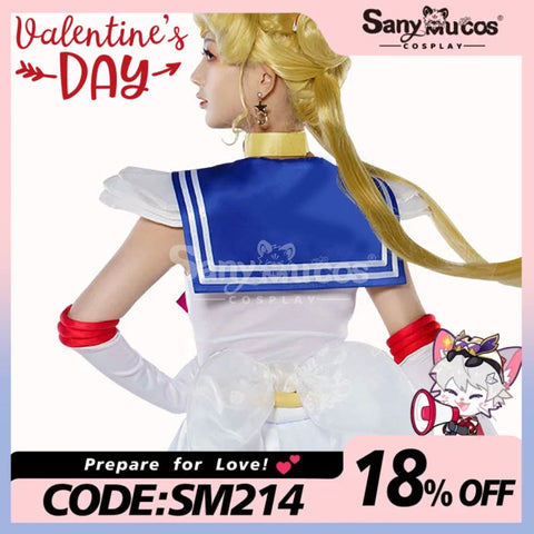 【In Stock】Anime Sailor Moon Supers Cosplay Usagi Tsukino Battle Suit Costume Costumes