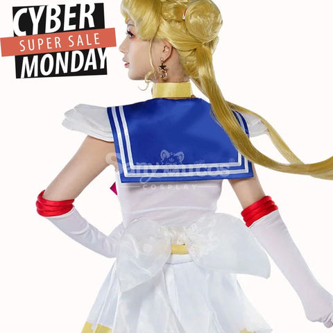 【In Stock】Anime Sailor Moon Supers Cosplay Usagi Tsukino Battle Suit Costume Costumes