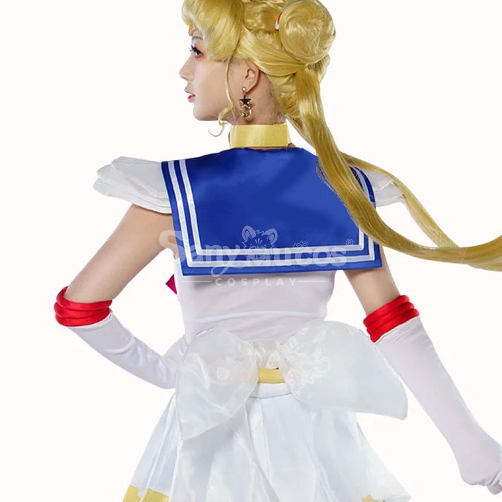 【In Stock】Anime Sailor Moon Supers Cosplay Usagi Tsukino Battle Suit Costume Costumes