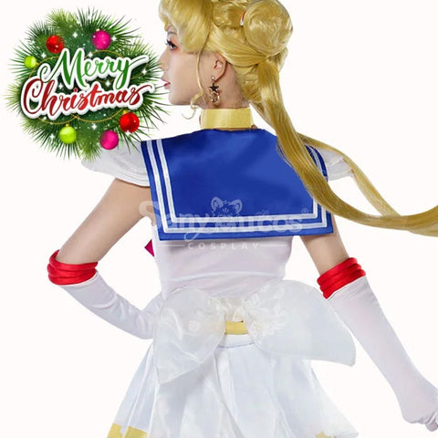 【In Stock】Anime Sailor Moon Supers Cosplay Usagi Tsukino Battle Suit Costume Costumes