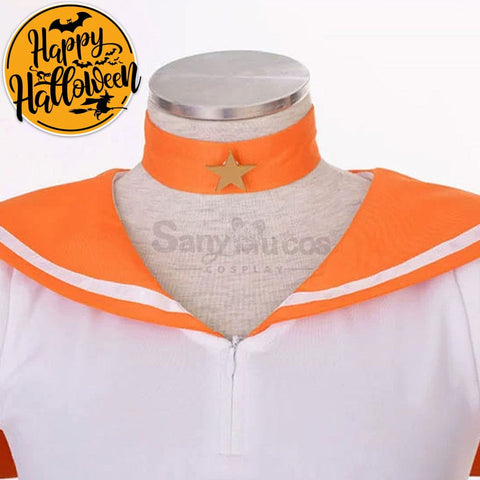 【In Stock】Anime Sailor Moon Supers Cosplay Venus Minako Aino Battle Suit Costume Costumes