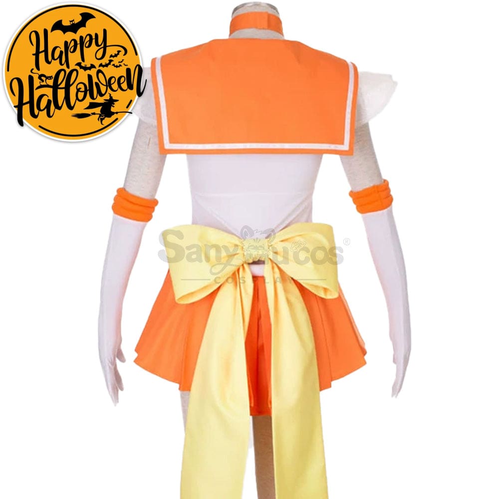 【In Stock】Anime Sailor Moon Supers Cosplay Venus Minako Aino Battle Suit Costume Costumes