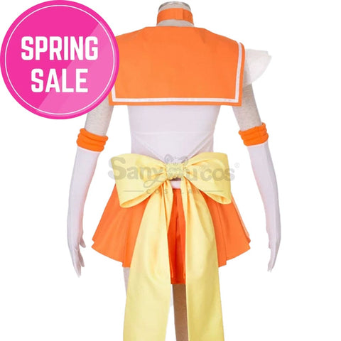 【In Stock】Anime Sailor Moon Supers Cosplay Venus Minako Aino Battle Suit Costume Costumes