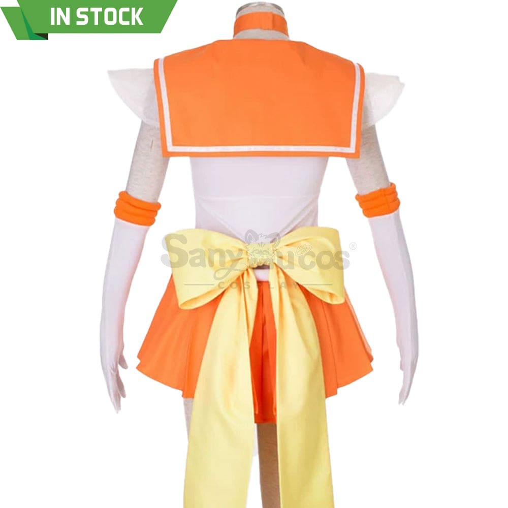 【In Stock】Anime Sailor Moon Supers Cosplay Venus Minako Aino Battle Suit Costume Costumes