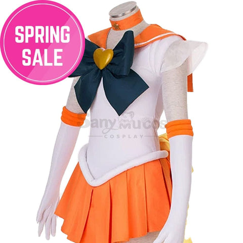 【In Stock】Anime Sailor Moon Supers Cosplay Venus Minako Aino Battle Suit Costume Costumes