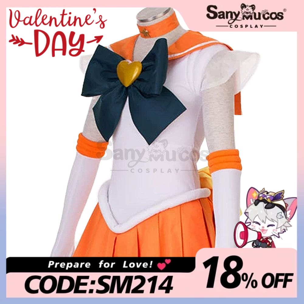 【In Stock】Anime Sailor Moon Supers Cosplay Venus Minako Aino Battle Suit Costume Costumes