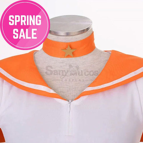 【In Stock】Anime Sailor Moon Supers Cosplay Venus Minako Aino Battle Suit Costume Costumes