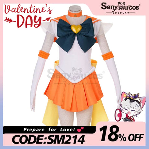 【In Stock】Anime Sailor Moon Supers Cosplay Venus Minako Aino Battle Suit Costume Costumes