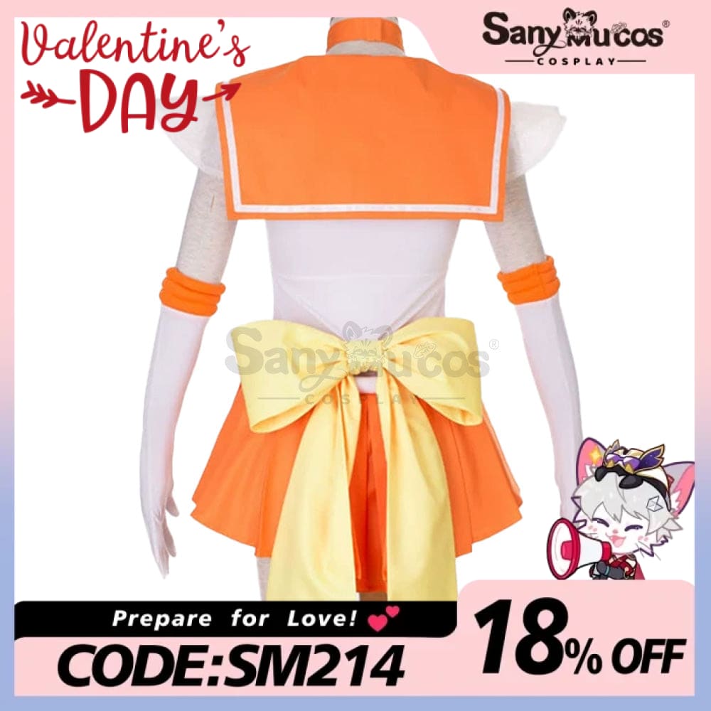 【In Stock】Anime Sailor Moon Supers Cosplay Venus Minako Aino Battle Suit Costume Costumes