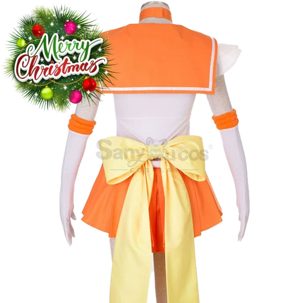 【In Stock】Anime Sailor Moon Supers Cosplay Venus Minako Aino Battle Suit Costume Costumes