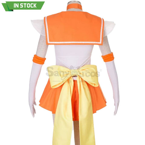 【In Stock】Anime Sailor Moon Supers Cosplay Venus Minako Aino Battle Suit Costume Costumes