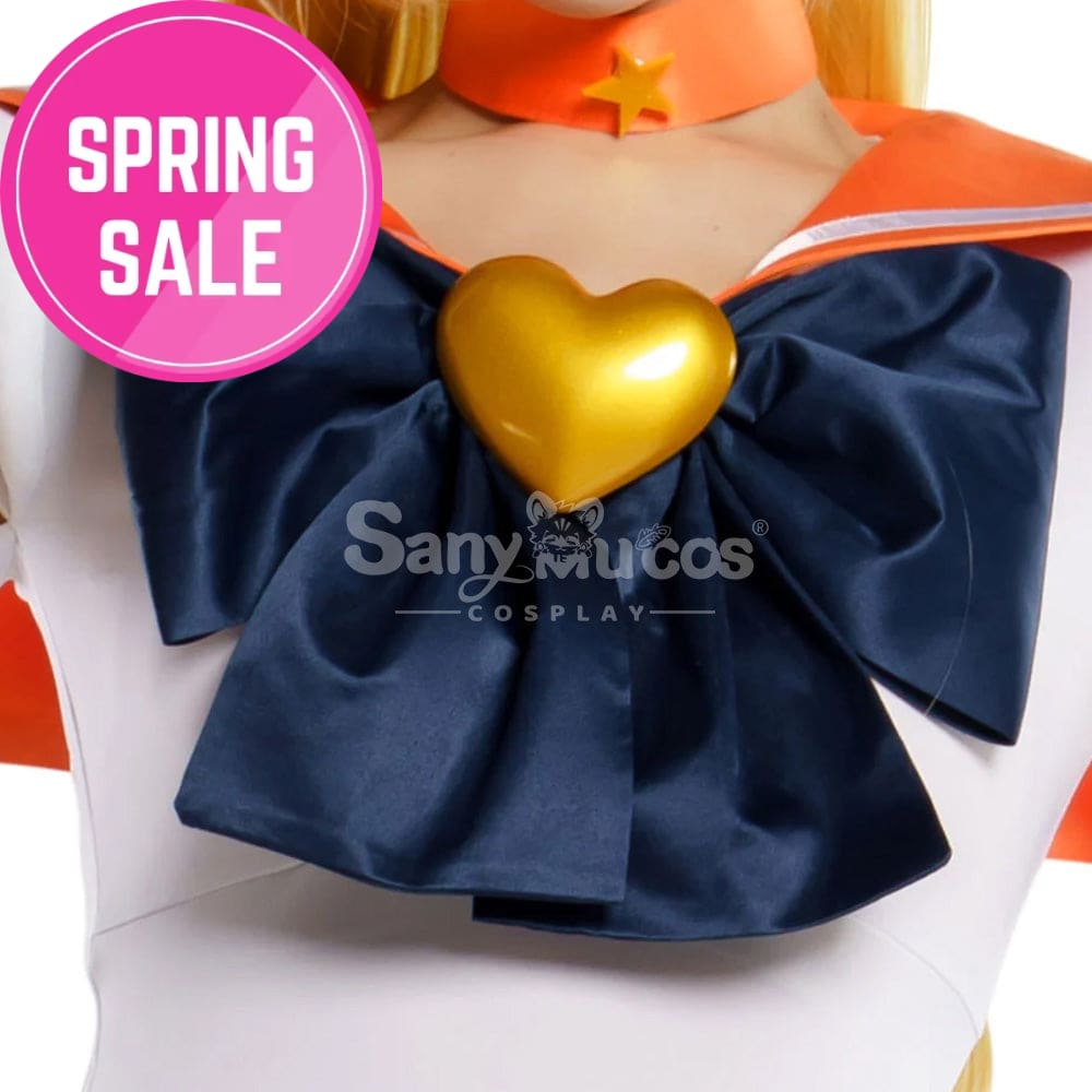 【In Stock】Anime Sailor Moon Supers Cosplay Venus Minako Aino Battle Suit Costume Premium