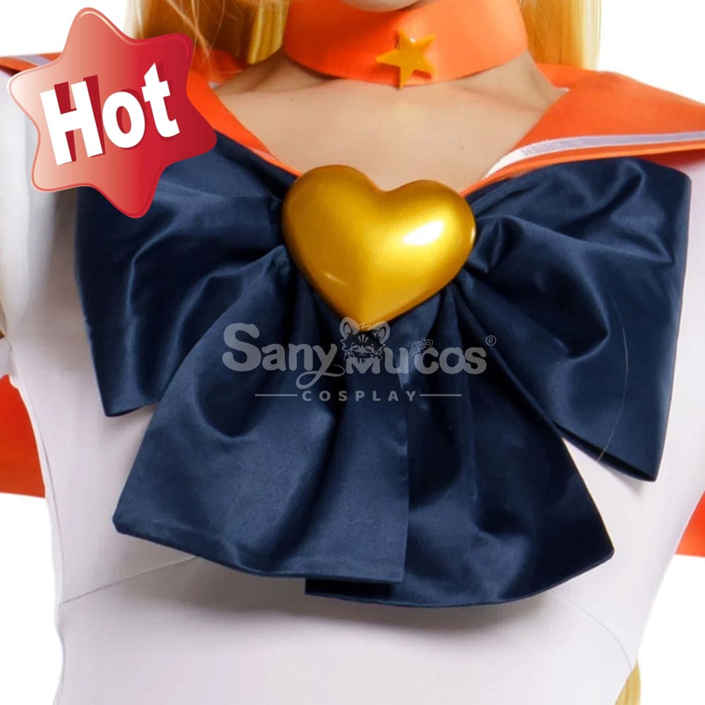 【In Stock】Anime Sailor Moon Supers Cosplay Venus Minako Aino Battle Suit Costume Premium