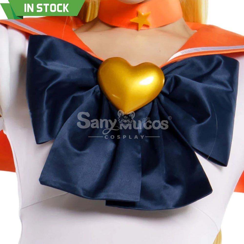 【In Stock】Anime Sailor Moon Supers Cosplay Venus Minako Aino Battle Suit Costume Premium