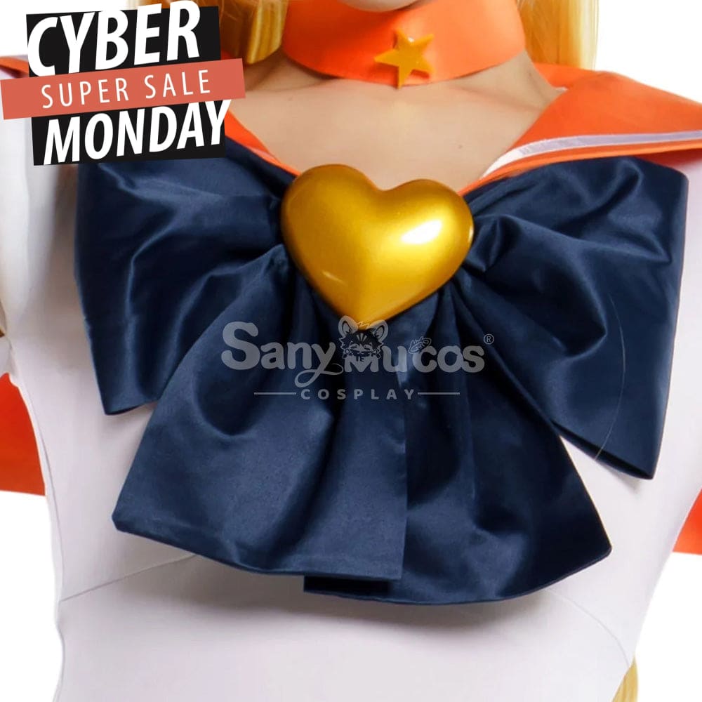 【In Stock】Anime Sailor Moon Supers Cosplay Venus Minako Aino Battle Suit Costume Premium