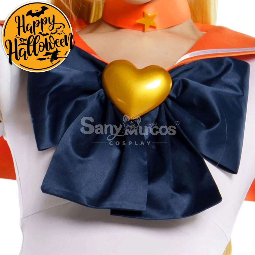 【In Stock】Anime Sailor Moon Supers Cosplay Venus Minako Aino Battle Suit Costume Premium