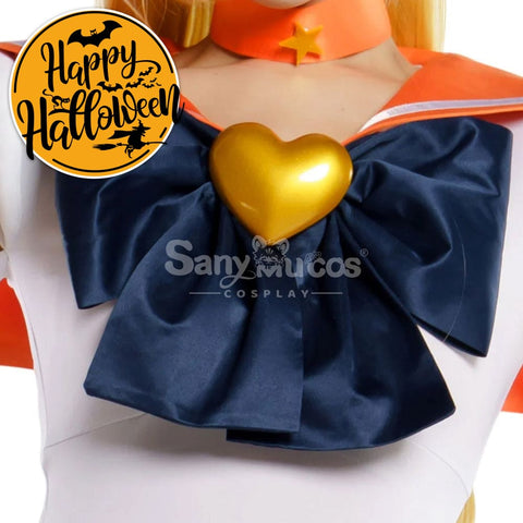 【In Stock】Anime Sailor Moon Supers Cosplay Venus Minako Aino Battle Suit Costume Premium