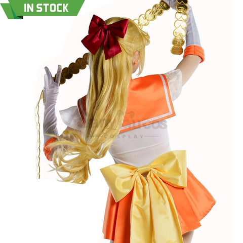 【In Stock】Anime Sailor Moon Supers Cosplay Venus Minako Aino Battle Suit Costume Premium