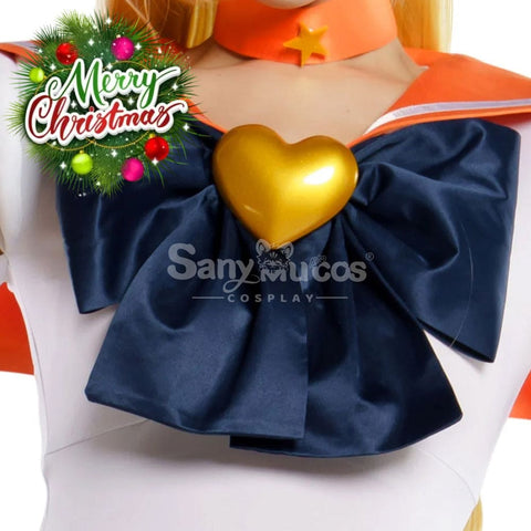 【In Stock】Anime Sailor Moon Supers Cosplay Venus Minako Aino Battle Suit Costume Premium