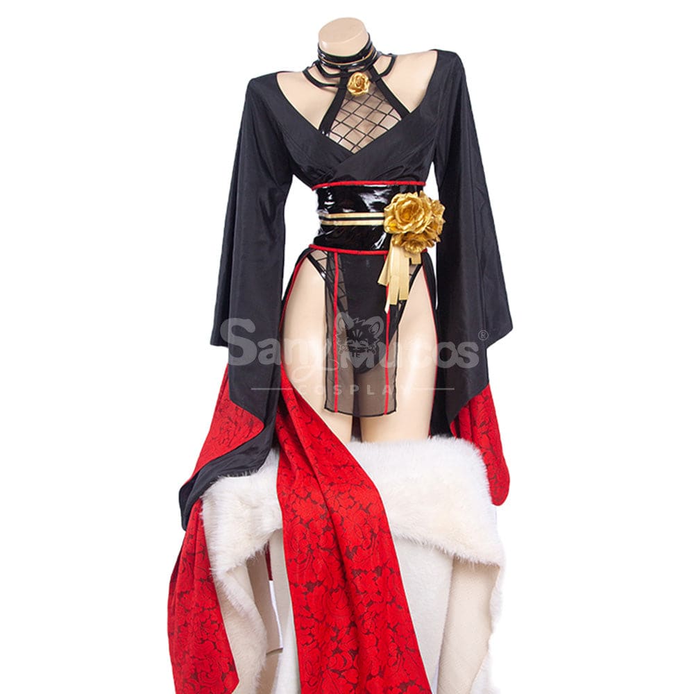 【In Stock】Anime Spy X Family Cosplay Yor Forger Kimono Costume Costumes