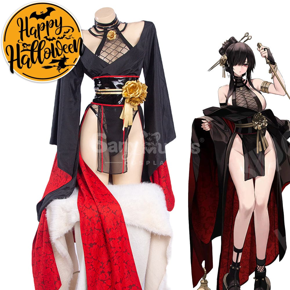 【In Stock】Anime Spy X Family Cosplay Yor Forger Kimono Costume Costumes