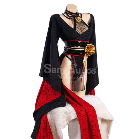 【In Stock】Anime Spy X Family Cosplay Yor Forger Kimono Costume Costumes