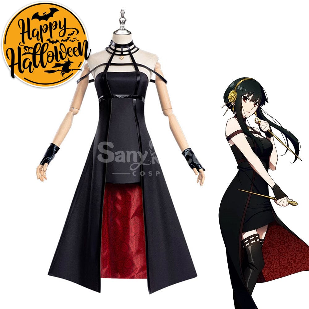 【48H To Ship】Anime Spy X Family Yor Forger Shinobi Assassin Sexy Short Dress Cosplay Costume