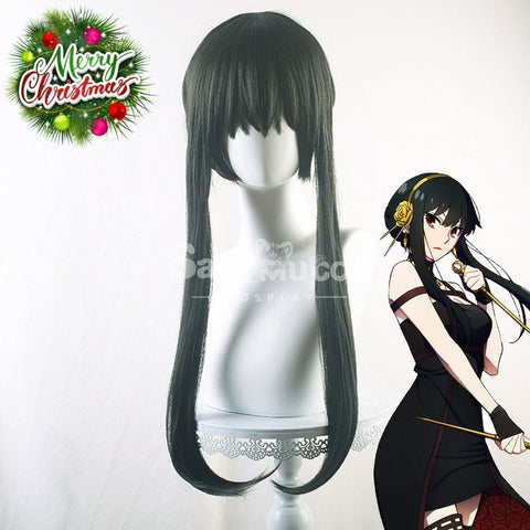 【In Stock】Anime Spy X Family: Yor Forger Thorn Princess Wig Assassin Cosplay Long Black 68Cm Wigs